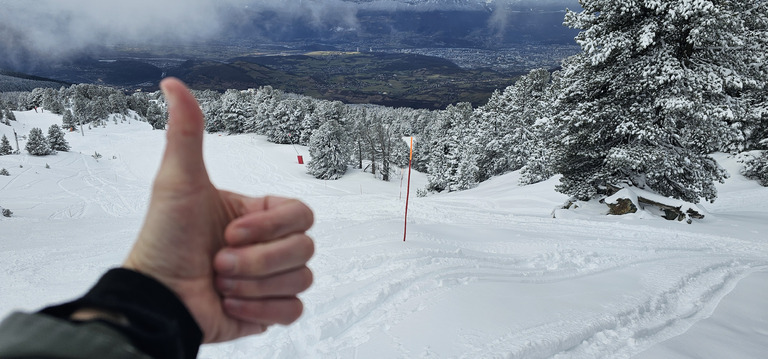 Chamrousse : les sapins sont à nouveau blancs