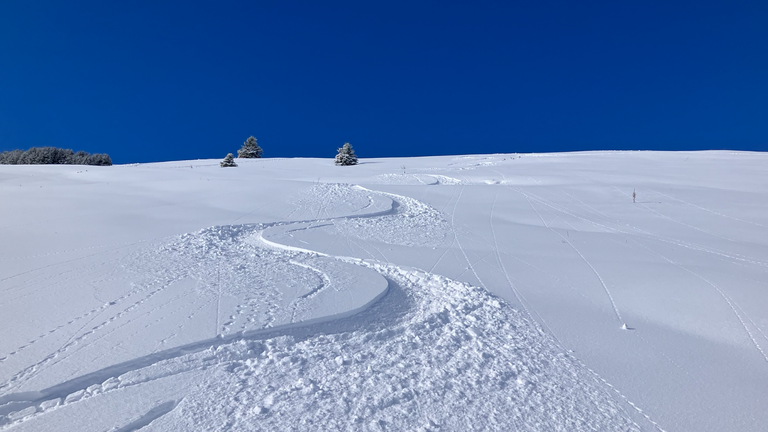 Neige, soleil, Peuff😜, puis neige.