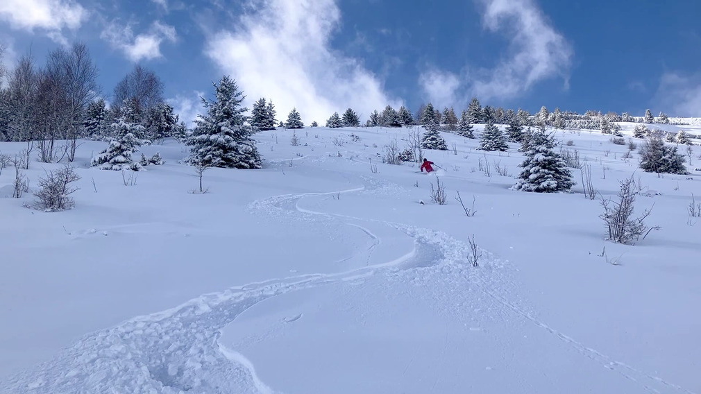 Neige, soleil, Peuff😜, puis neige.