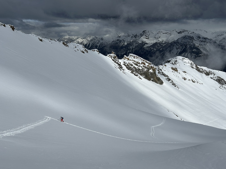 Belle sortie mais neige difficile 