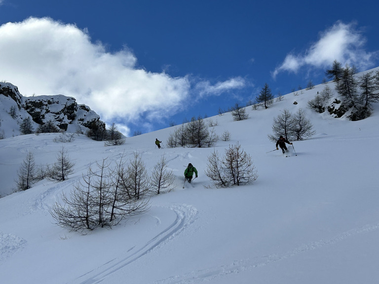 Belle sortie mais neige difficile 