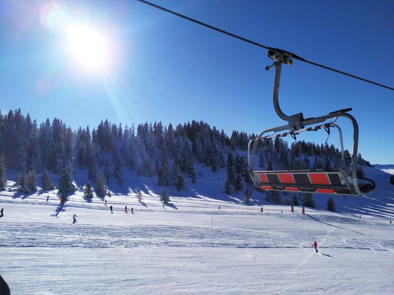 de la neige sur les sapins :-)