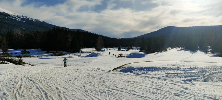 Ski de fond mi-printanier mi-hivernal