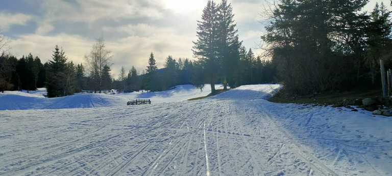 Ski de fond mi-printanier mi-hivernal