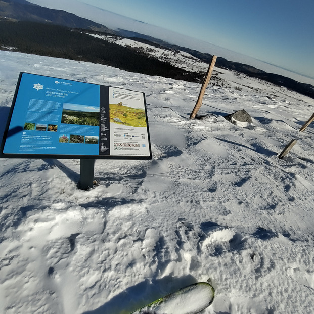 Chalmazel en snowkite depuis le col des Supeyres