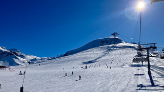 Belle journée ensoleillée sur les pistes😁