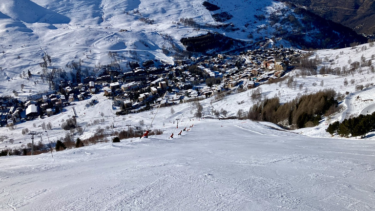 Belle journée ensoleillée sur les pistes😁