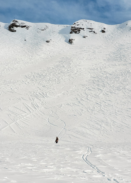 Recherche de bonne neige en cours