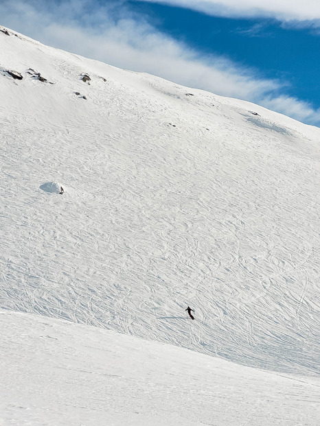 Recherche de bonne neige en cours