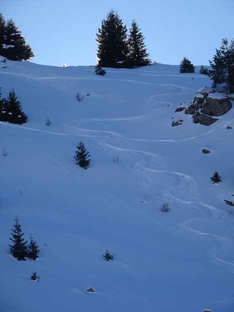 Des paillettes dans la montagne