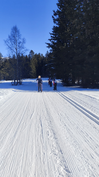 Chamrousse Nordic : ski de fond ciel bleu et bonne glisse