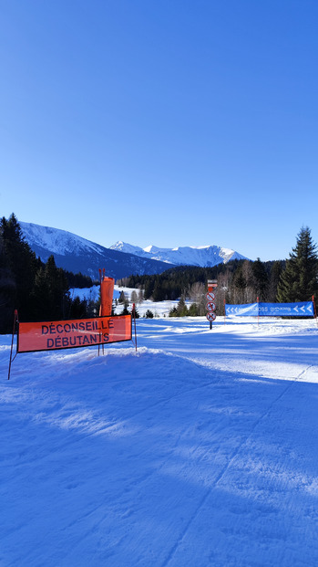 Chamrousse Nordic : ski de fond ciel bleu et bonne glisse