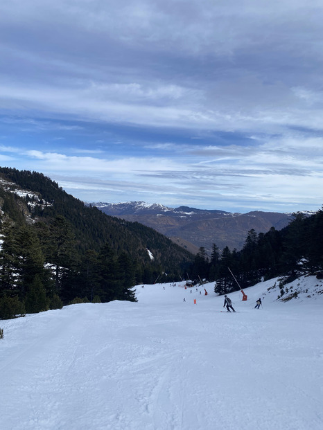 Des pistes de ski dans un état satisfaisant un soleil très présent !