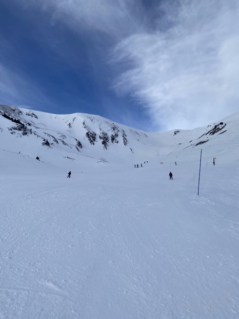 Des pistes de ski dans un état satisfaisant un soleil très présent !