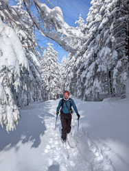 Haute Ardèche et haute neige fraiche
