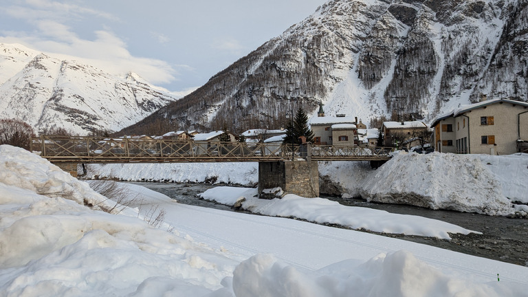 Fin de journée à Bessans (Alpin)