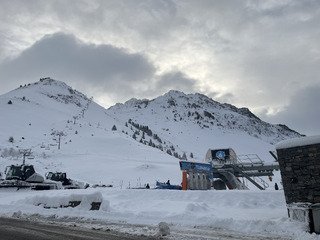 De la neige fraîche  à bareges avant l'ouverture et le redoux 