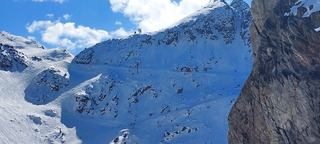 Beau ski au soleil 