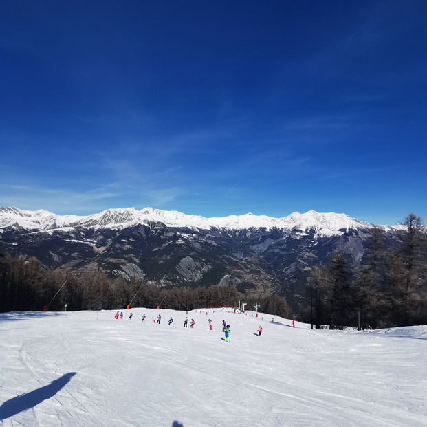 Praloup: retour du vallon des Agneliers vers la station