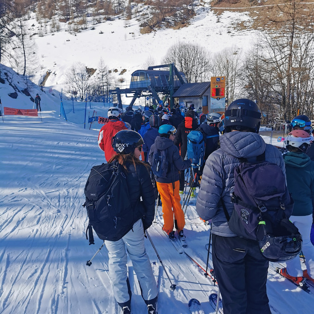 Praloup: retour du vallon des Agneliers vers la station