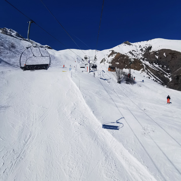 Praloup: retour du vallon des Agneliers vers la station