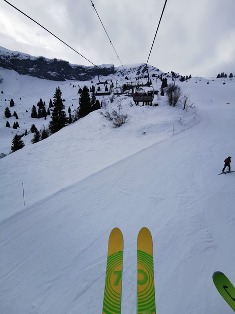 Ski test Aluflex à Megève 