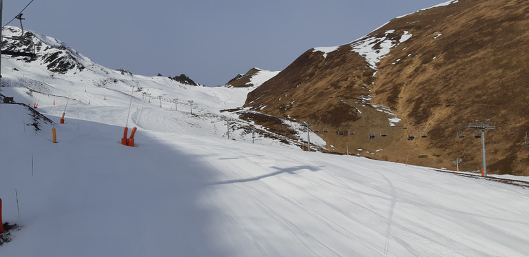 Ca se pèle mais bon entretient des pistes