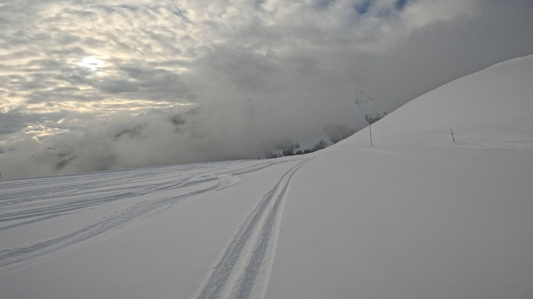 L’hiver en haut, au vert en bas…