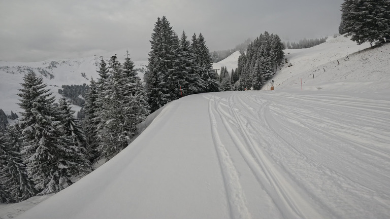 L’hiver en haut, au vert en bas…