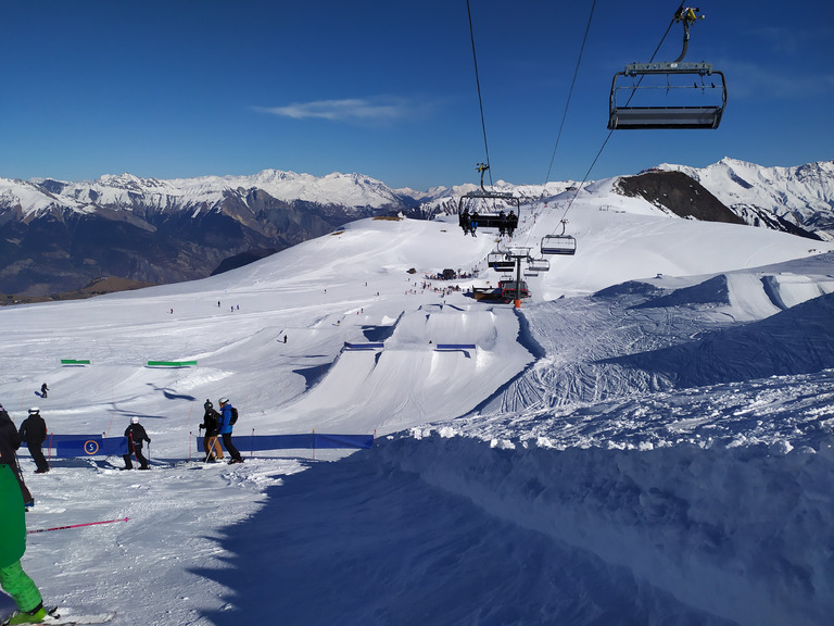 découverte snowpark des Sybelles 