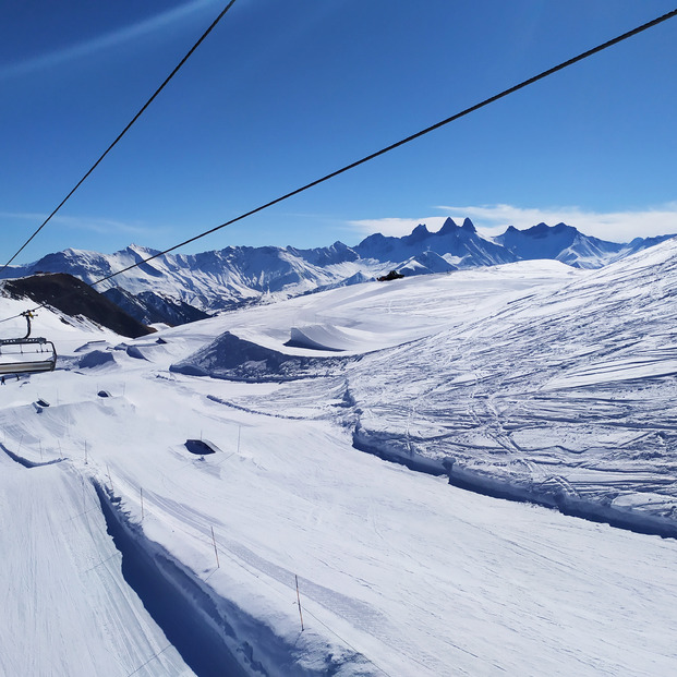 découverte snowpark des Sybelles 