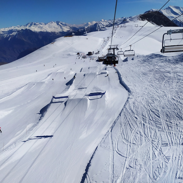 découverte snowpark des Sybelles 