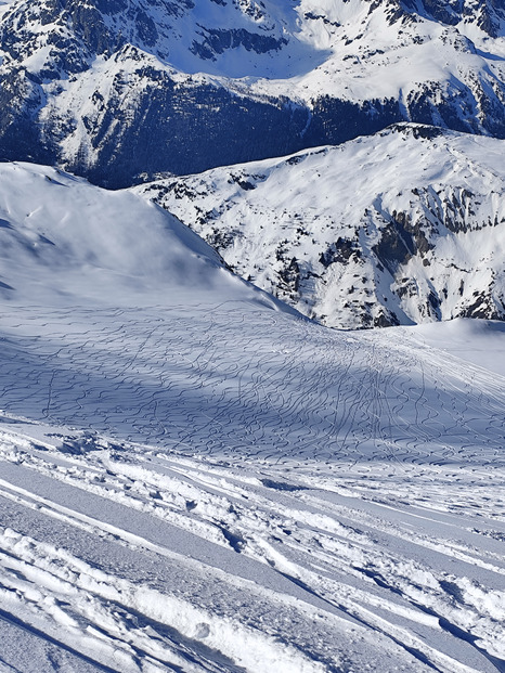 Couvert au fond d'Argentiere alors Passon