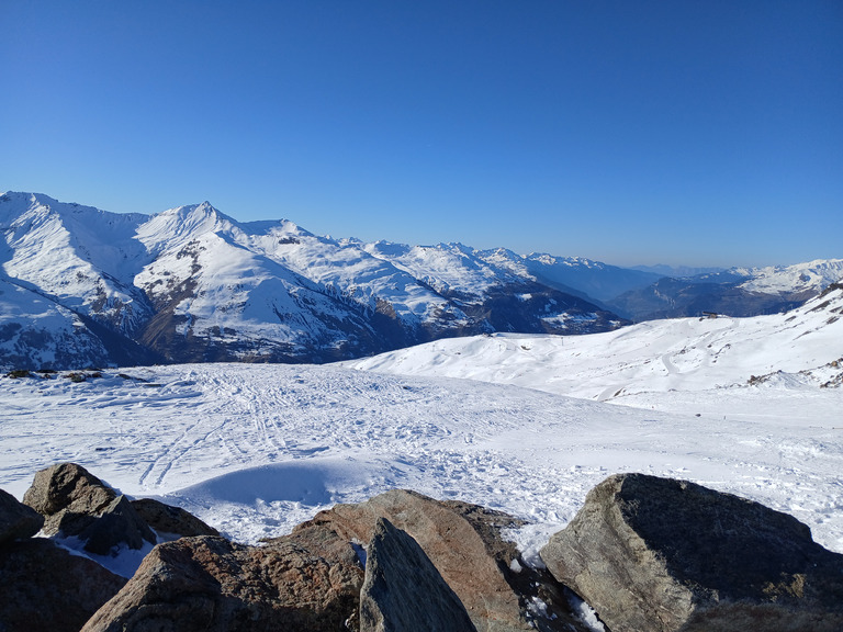 Rando le matin, pistes l'aprem, soleil tout le temps!