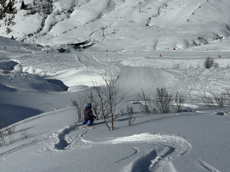 Il y a(vait) encore de la poudre