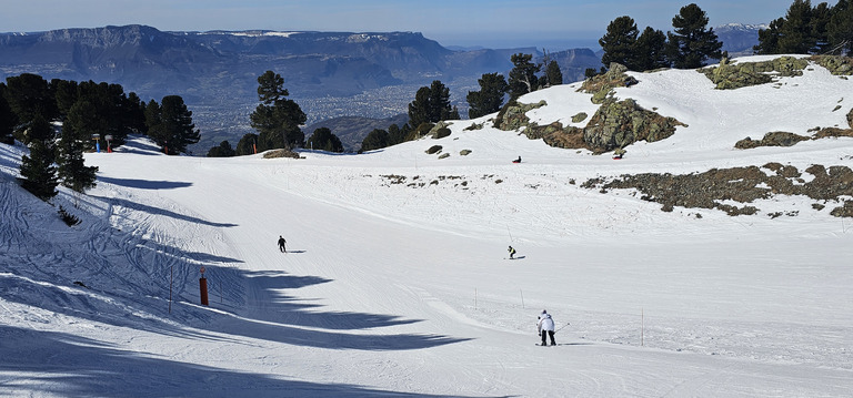 Chamrousse : mardi gras en mode ciel bleu & tests