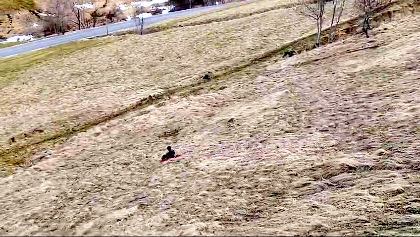 Ski de printemps et luge du futur (début mars 😔)!