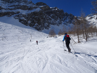 Petit Vallon, bonne neige