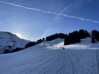 Du Schatthorn à Adelboden, entre neige et terre