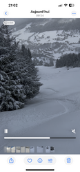 Snowing day et brouillard à la Balme 