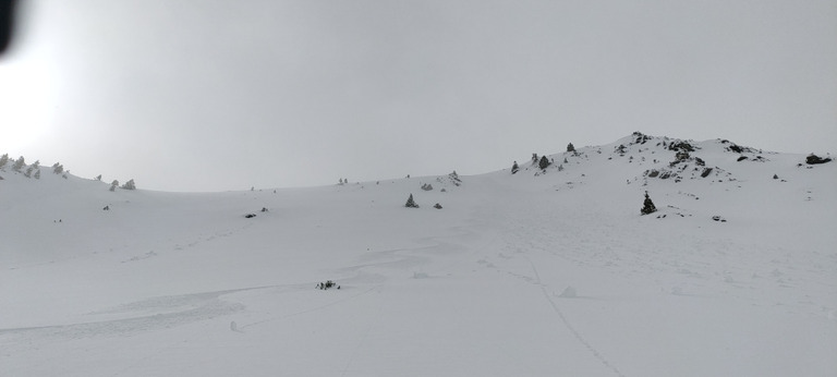 Bonne poudre, cache cache avec le brouillard et neige