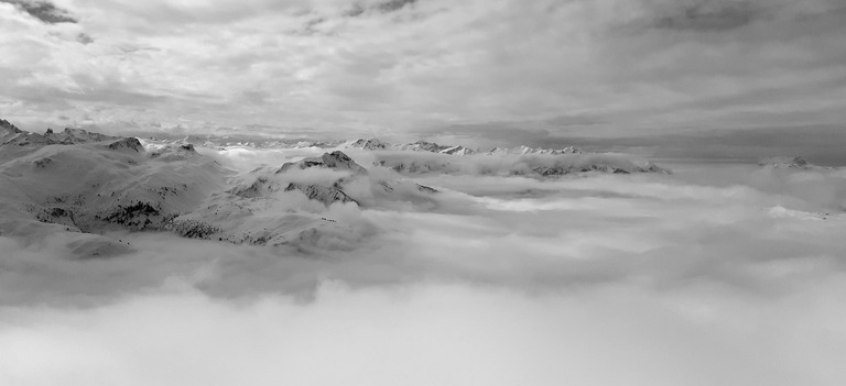 Belle mer de nuages ce matin