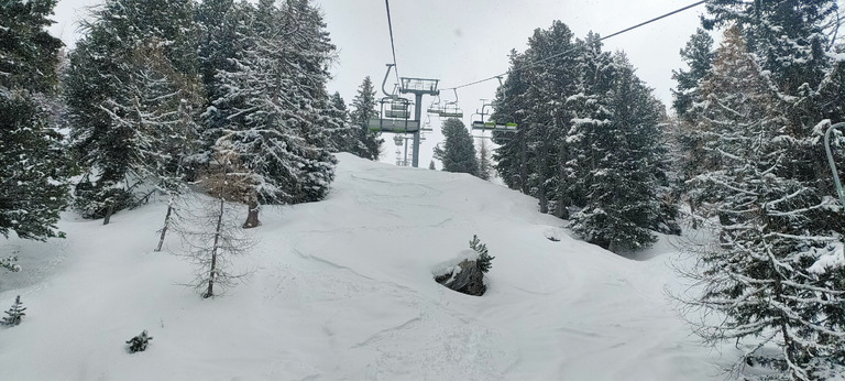 20-30 cm de poudre lourde mais bien bonne ! 