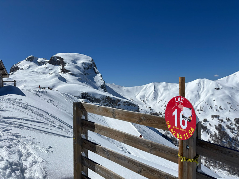 Pra Loup : grand bleu et neige au top !