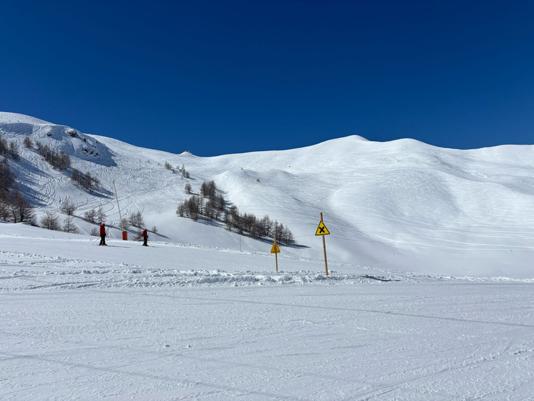 Pra Loup : grand bleu et neige au top !