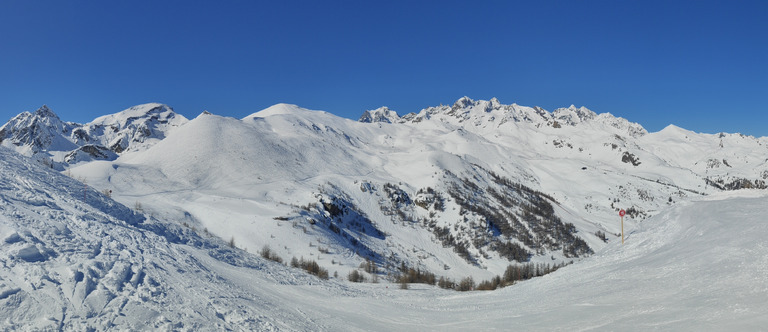 Soleil, et neige douce