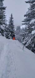 Poudreuse profonde de malade, et surfr&eacute;quentation &agrave; St Gervais dans le redoux