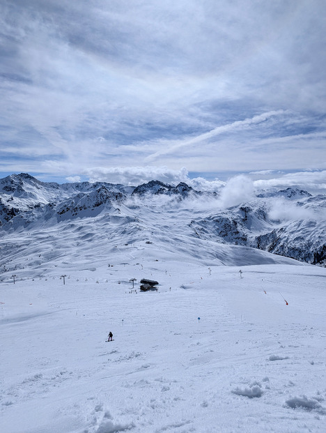 Un peu de snowboard débutant aux Contas