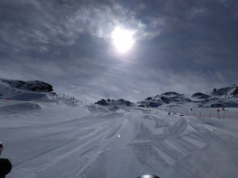 superbe matinée sans vent, puis les nuages