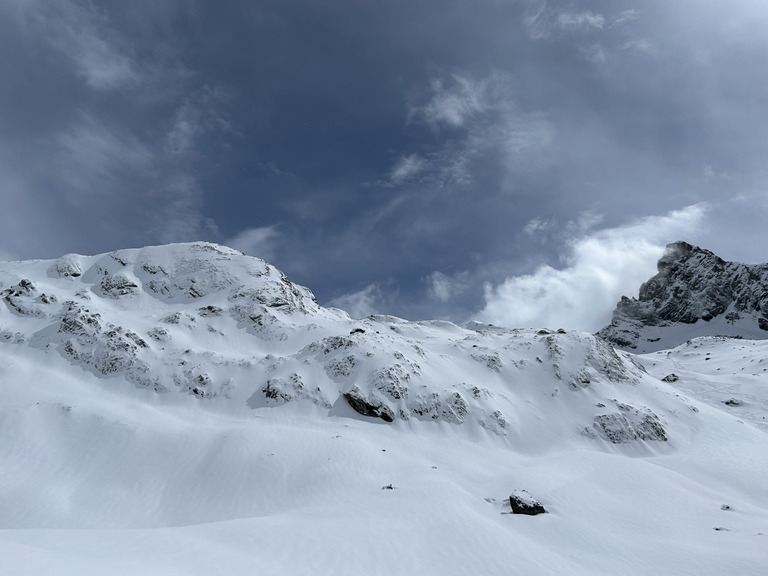 Col de St Véran au top depuis la Blanche